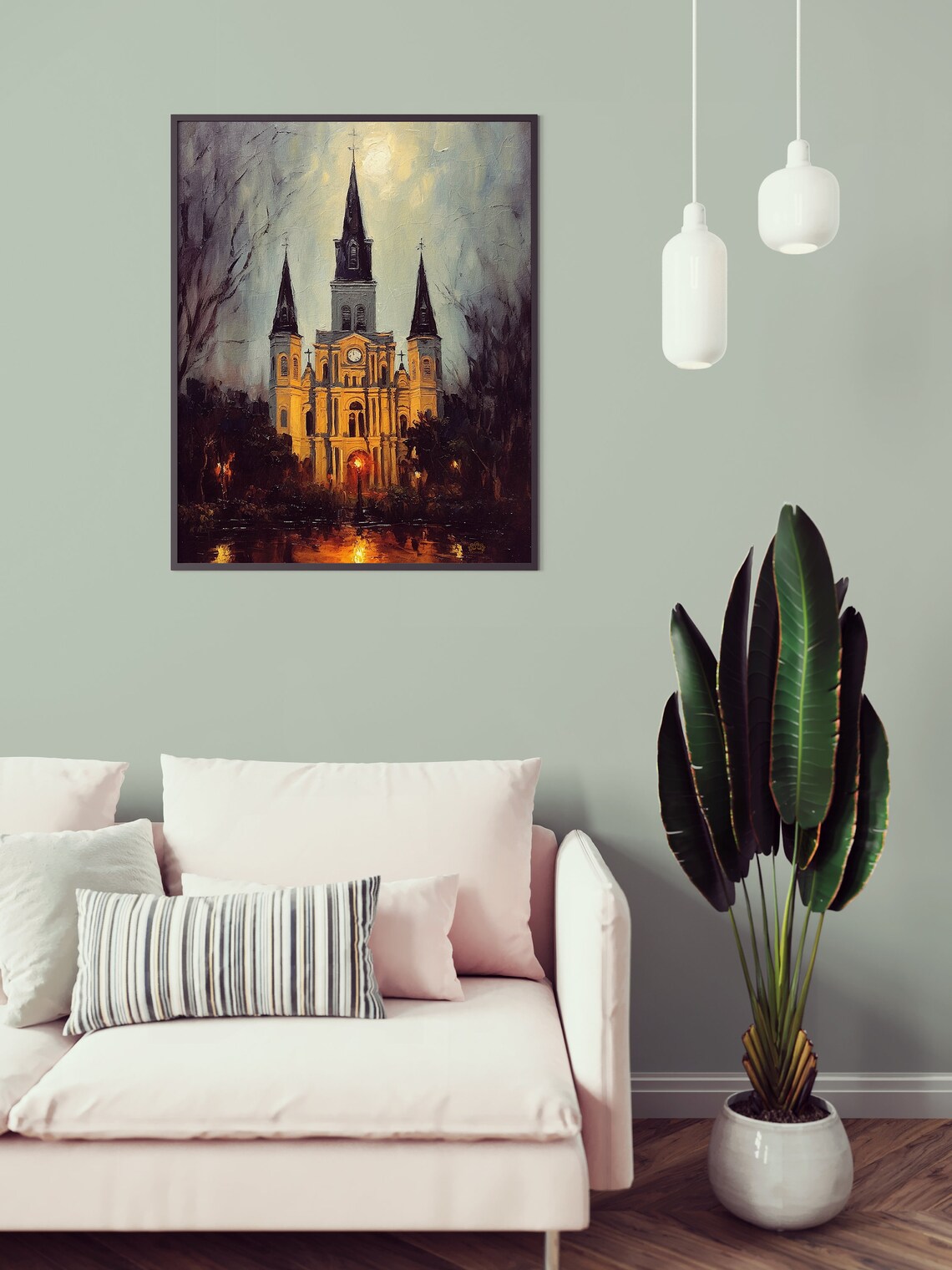 Haunted Cathedral Of New Orleans Scenic Poster - Image 2