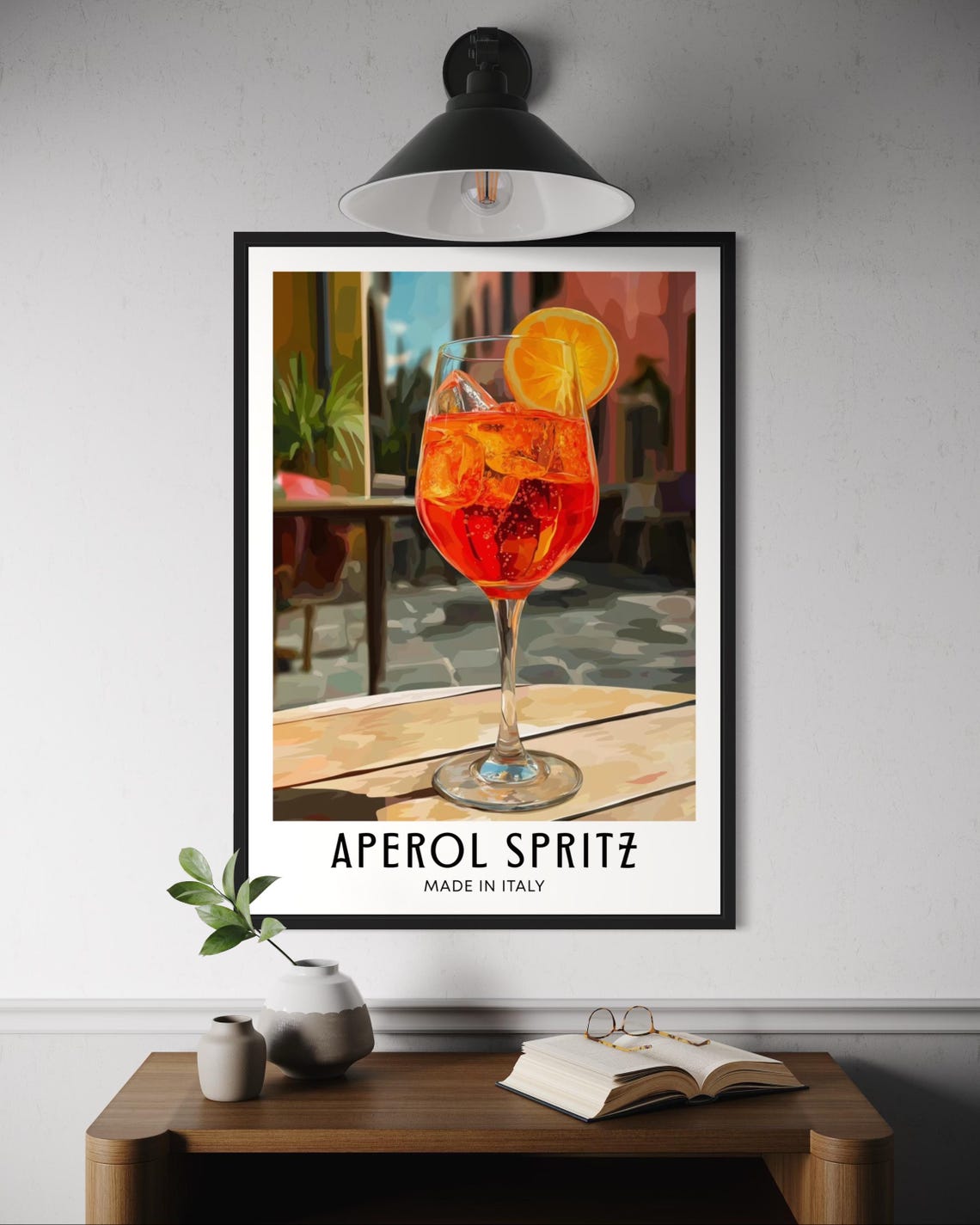 Aperol Spritz Italian Cocktail Summer Drink Italy Cafe Bar Wall Art