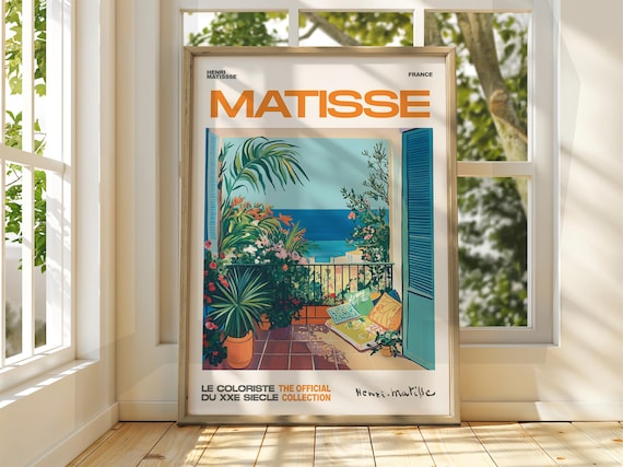 Henri Matisse Coastal Terrace Exhibition Style Gallery Art Poster