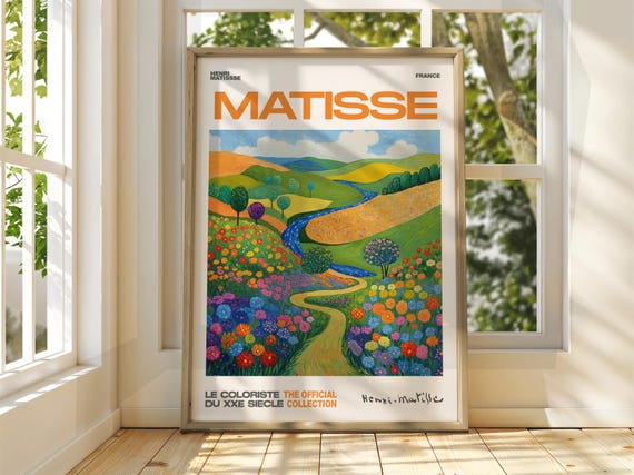 Henri Matisse Meadow Art Exhibition Print Gallery Classic Village Countryside