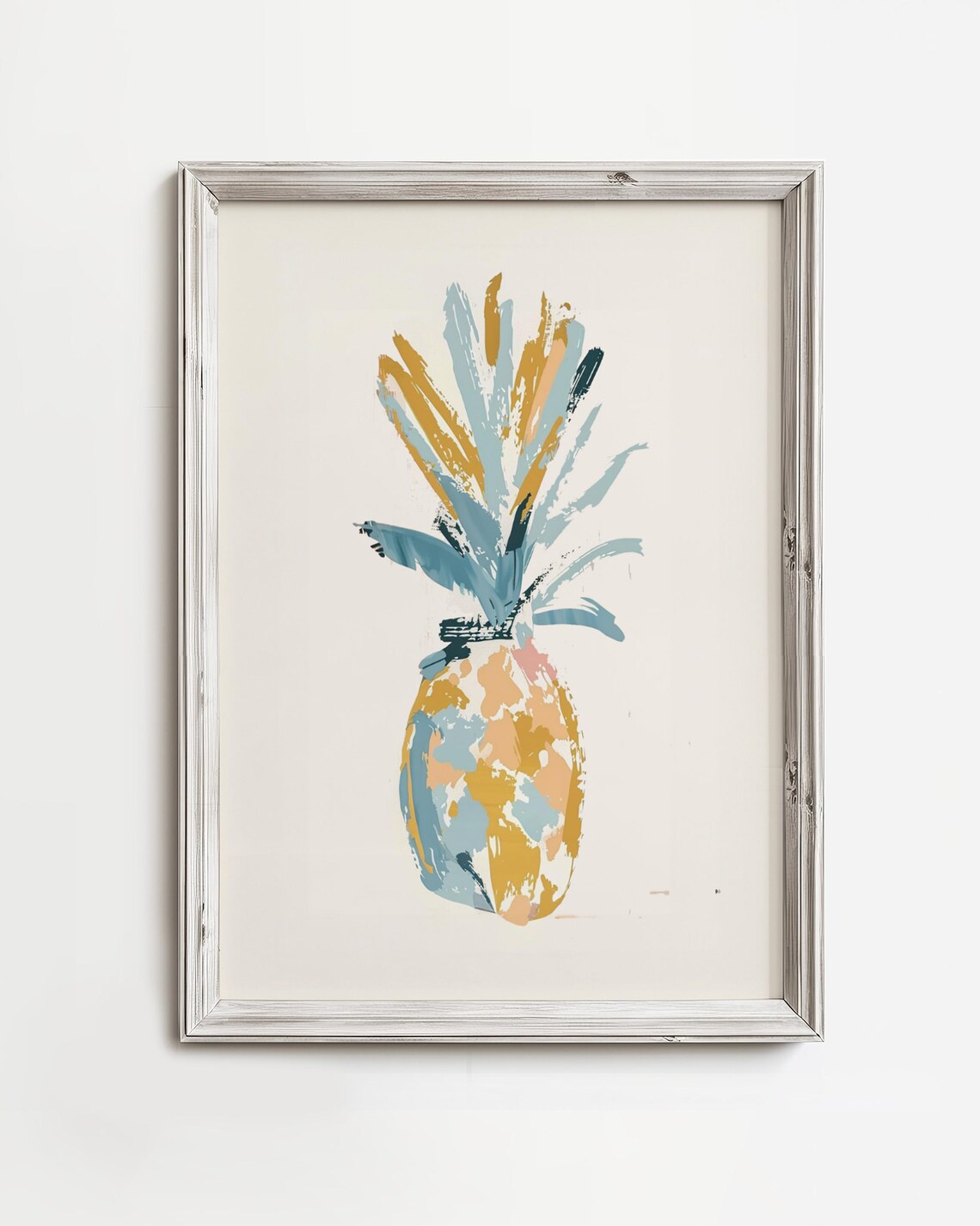 Abstract Pineapple Watercolor Art Print