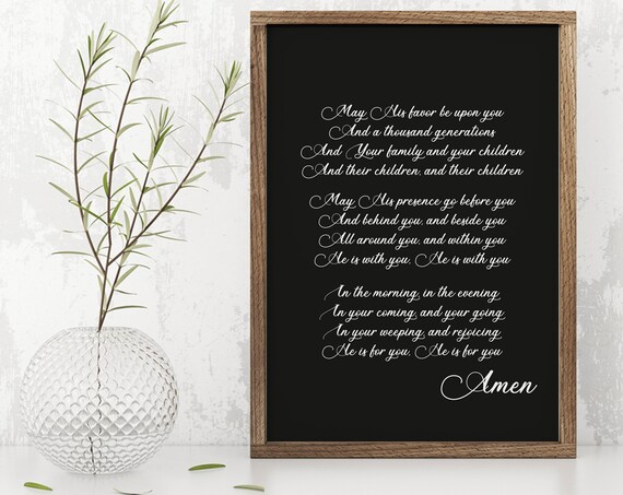 The Blessing Song Lyrics Kari Jobe May His Favor Be Upon You Faith Poster