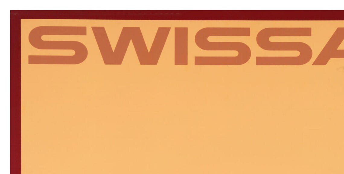 Swissair Middle East Camel Caravan Vintage Travel Poster Art - Image 2