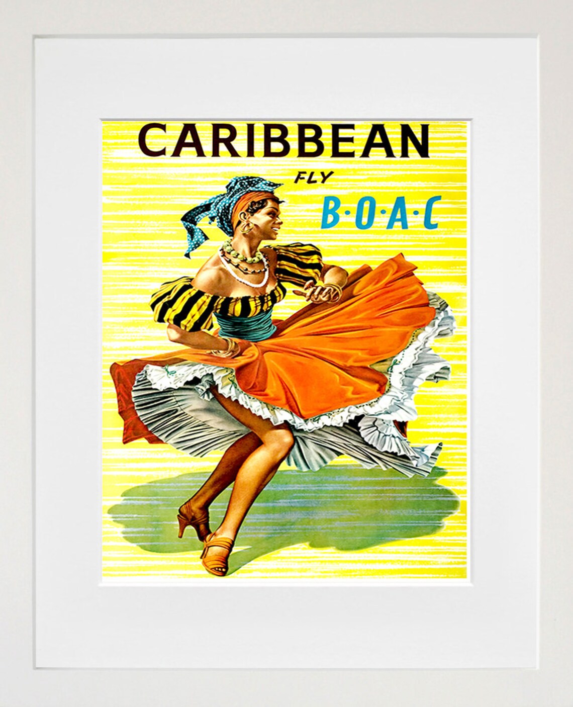 Caribbean Travel Poster Art Print, Home Decor - Image 2
