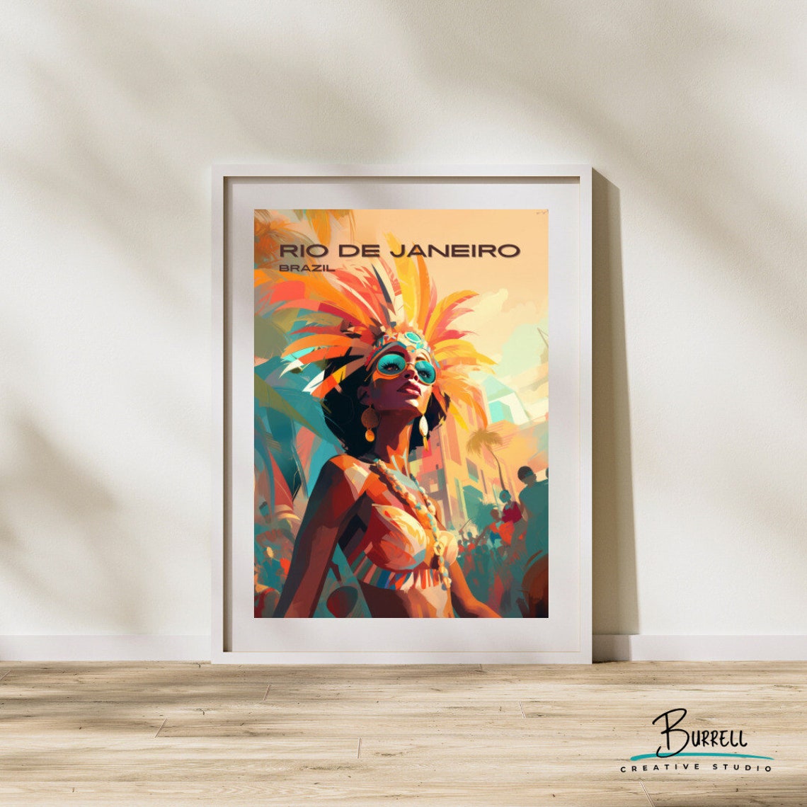 Rio Brazil Carnival Travel Poster Wall Art Poster Print