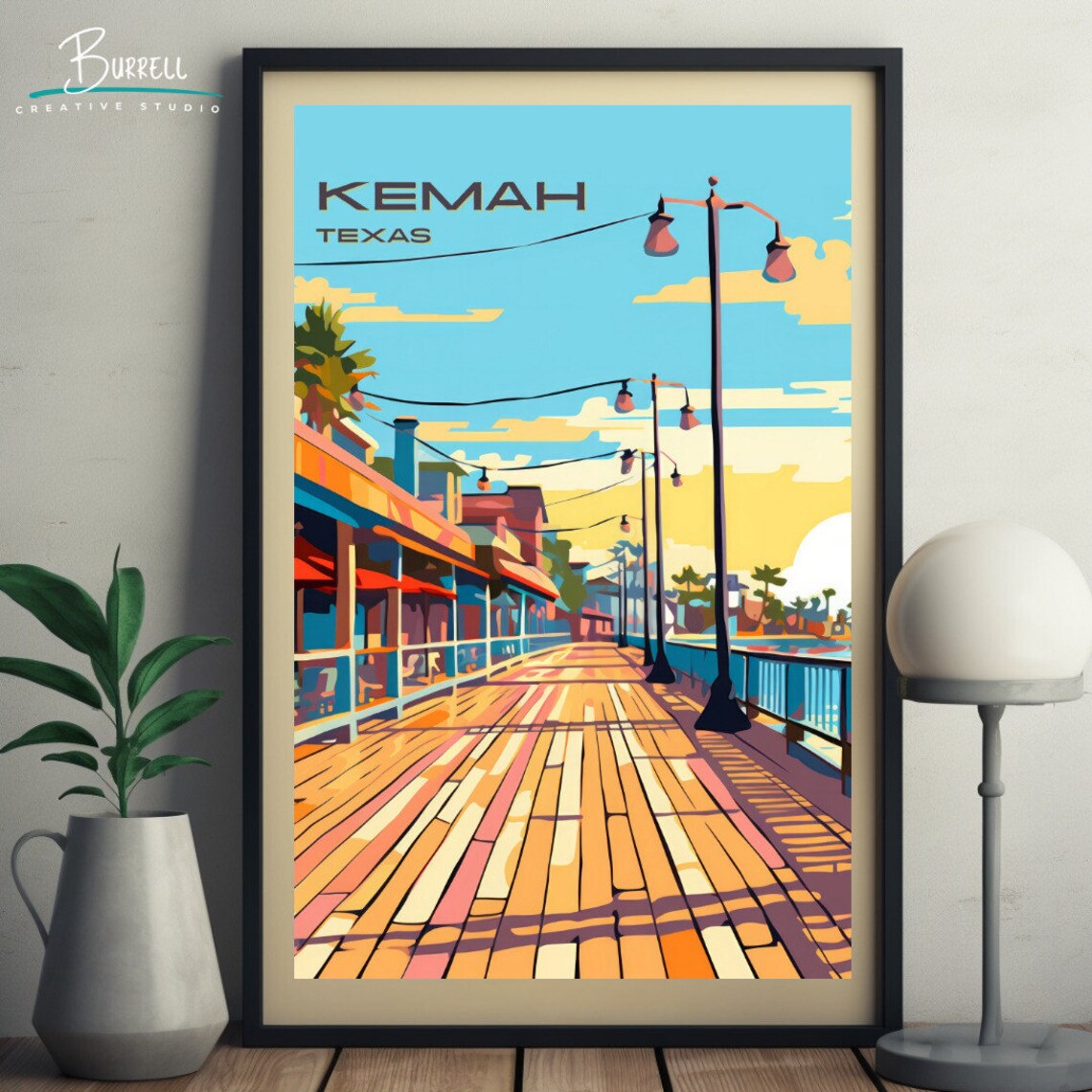 Kemah Texas Boardwalk Travel Poster Print - Image 5