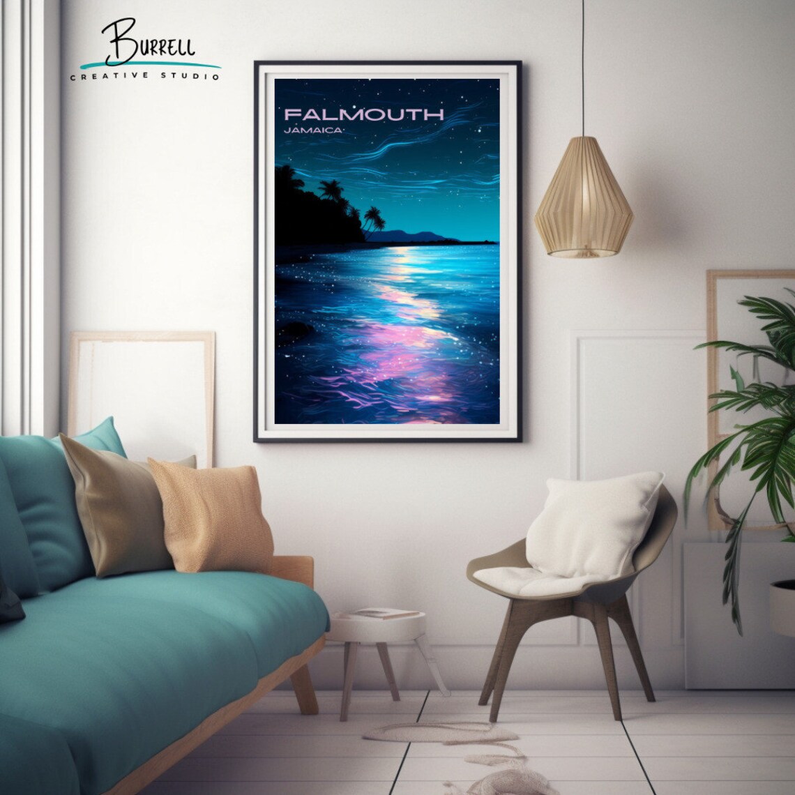 Falmouth Jamaica Luminous Lagoon Night Glow Bioluminescent Poster - Image 3