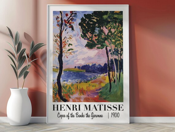 Henri Matisse Copse Of The Banks Under Art Print Modern Matisse Inspired Poster Art Gallery Matisse Minimalist Wall Decor Matisse Art