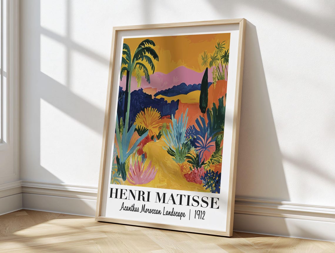 Henri Matisse Acanthus Moroccan Landscape 1912 Garden Poster - Image 2