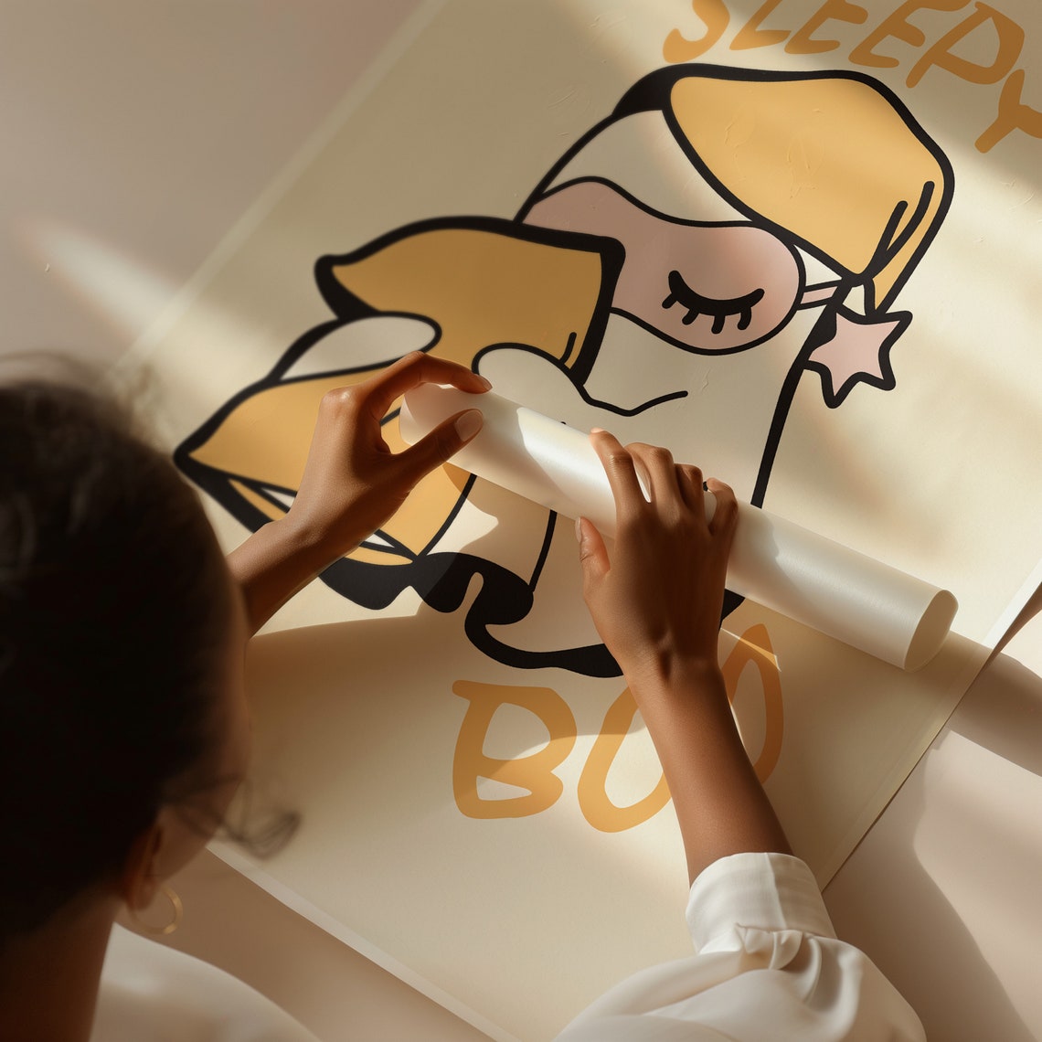 Cute Ghost Halloween Decor Halloween Wall Art Kids Room Halloween Wall Decor Nursery Room Ghost Print Cute Halloween Print - Image 3