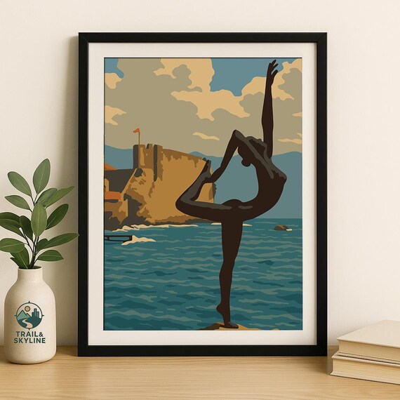 Budva Ballerina Dancer Statue Adriatic Coast Montenegro Art Poster