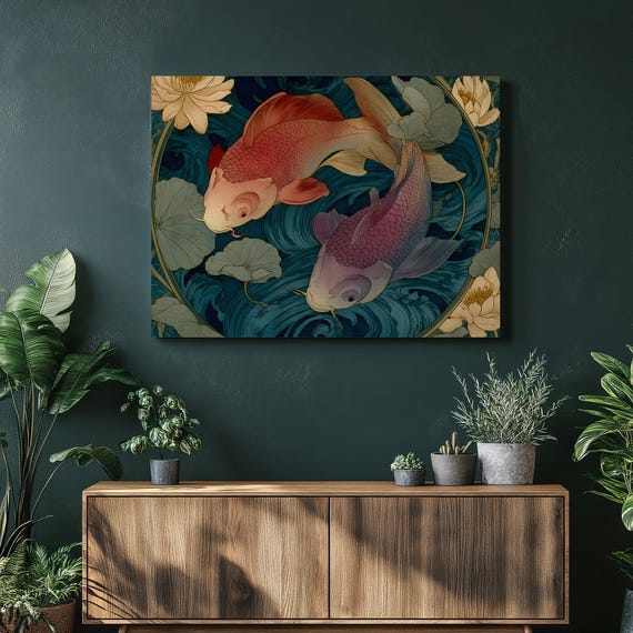 Traditional Mountain Sunset Canvas Wall Art Rustic Riverside Kilns Dusk Landscape River Valley Nature Print Decor Painting Gift