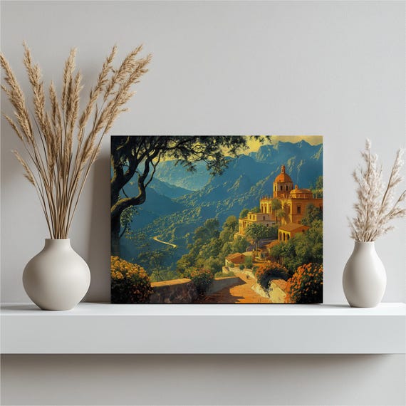 Mexico Canvas Wall Art Colorful And Grey Artwork Large Print Decor For Living Room North Home Piece Vibrant Mexican Style
