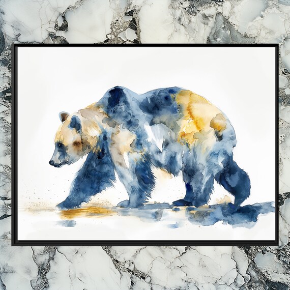 Bear Canvas Wall Art Stunning Wildlife Print For Nature Lovers Home Decoration Bold Innovative Business Frame Retro Medium Artwork