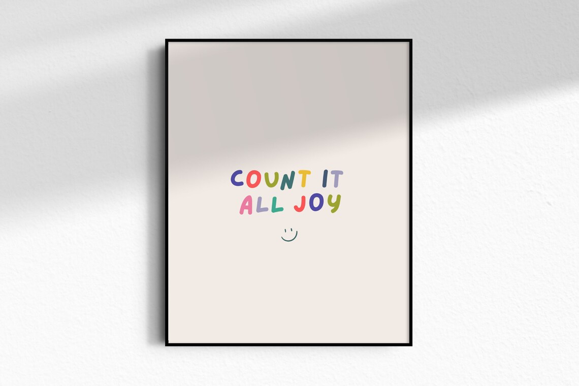 Count It All Joy Modern Christian Art Print - Image 4