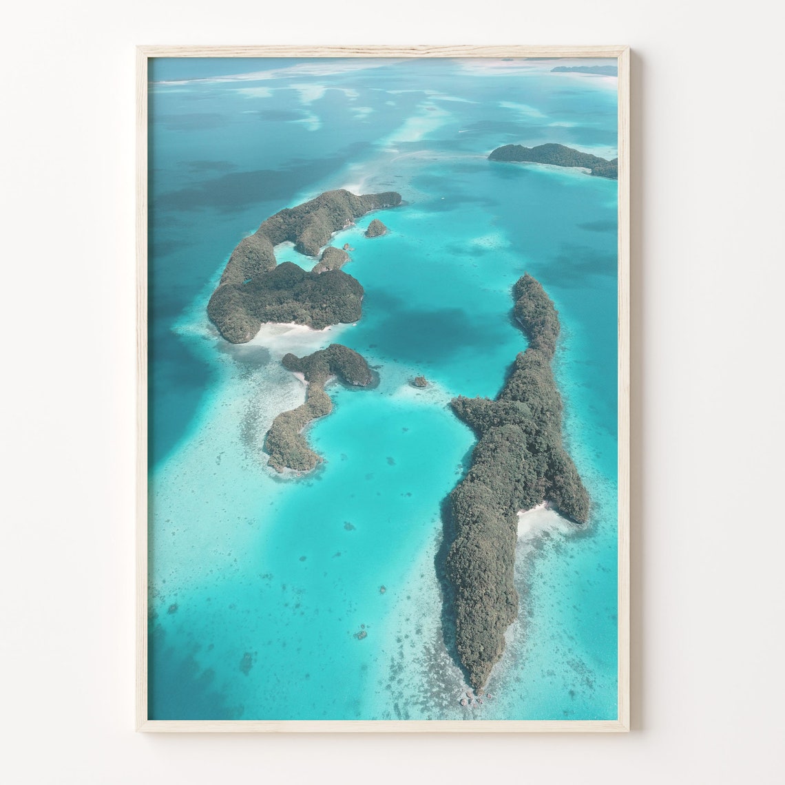 Palau Oceania Colorful Poster Print Palau Photo Wall Art Palau Wall Decor Palau Travel Print City Map Palau Street Map Poster C18 169