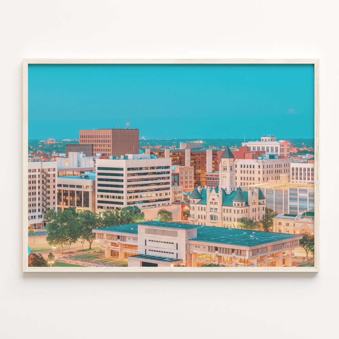 Wichita Colorful Poster Print Wichita Photo Wall Art Wichita Wall Decor Wichita Travel Print City Map C18 290