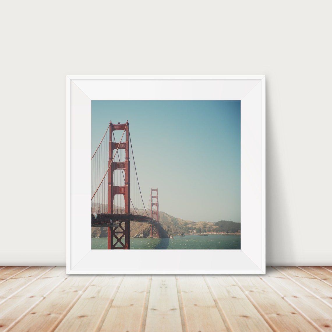 Golden Gate Bridge San Francisco Sunny Day Photo Travel Poster