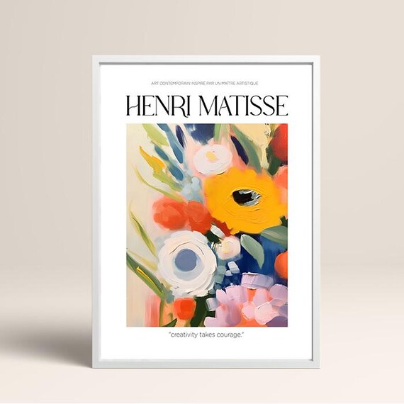 Henri Matisse Wall Artretro Quote Wall Print Quote Wall Artdigital Wall Printretro Wall Decor