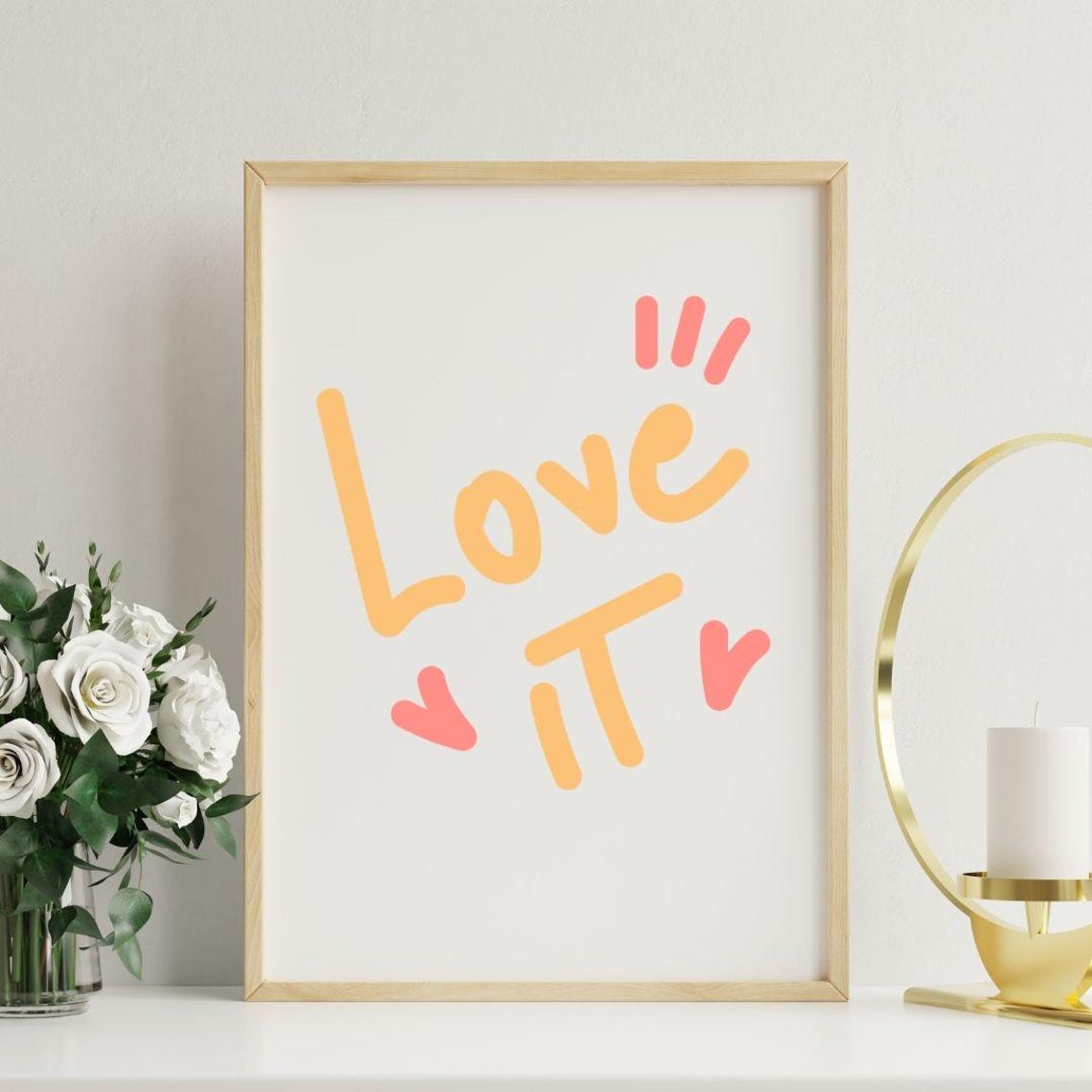 Love It Wall Art Room Decor Motivational Trendy Prints Wall Home Decorprintable Art