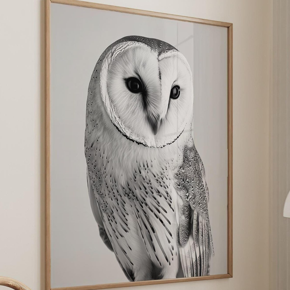 Owl Bird Fashion Magazine Inspired Poster Animal Portrait Photography Print Funny Bathroom Decor Large Wall Art 2794