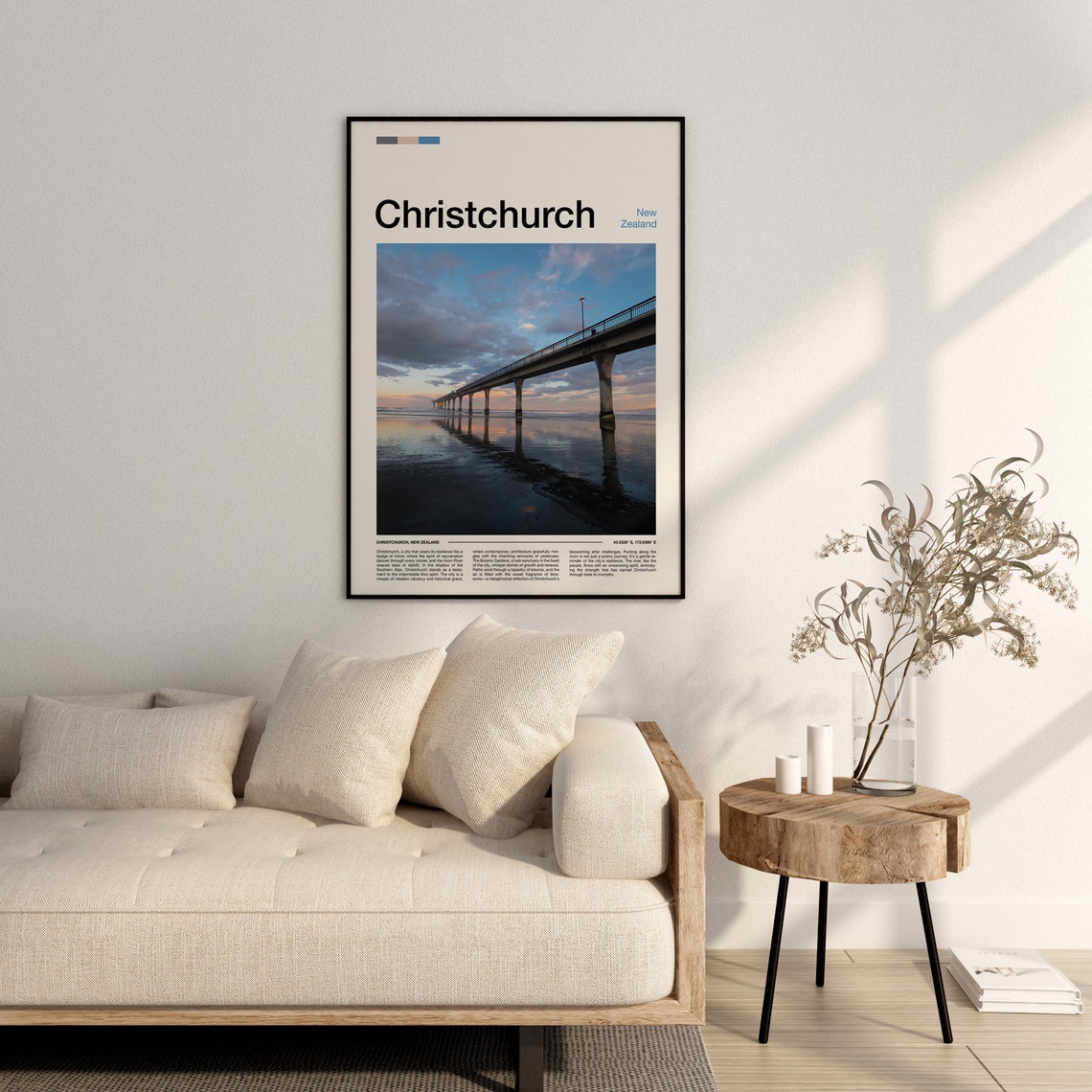 Christchurch Print Christchurch Poster Christchurch Wall Art New Zealand Art Print Christchurch Photo Travel Poster Traveler Gifts - Image 3