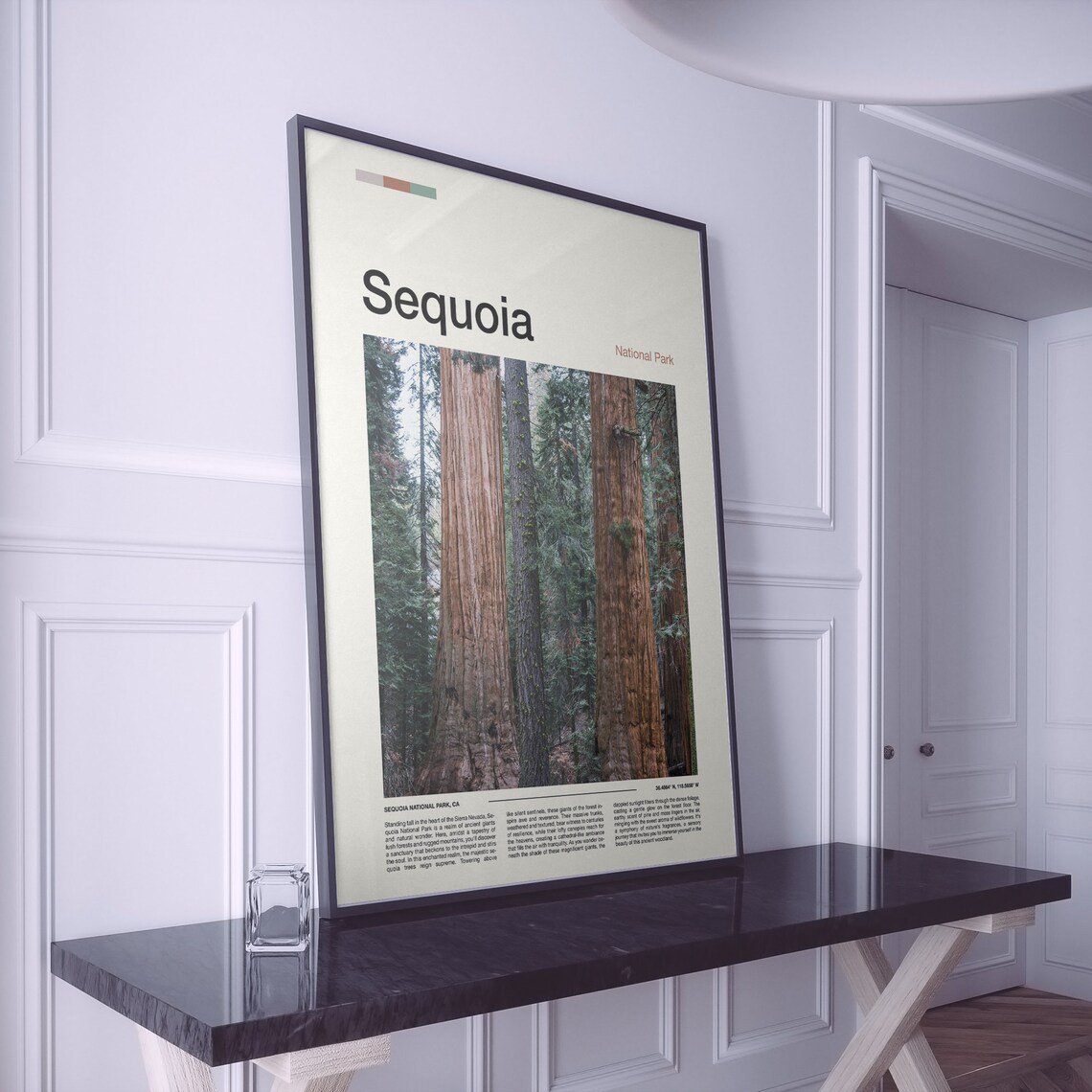 Sequoia National Park California Giant Redwood Trees Forest Poster - Image 2