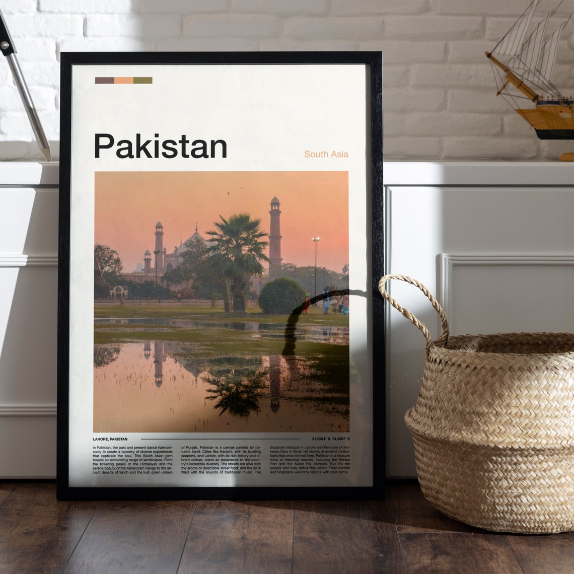 Pakistan Print Pakistan Poster Pakistan Wall Art Pakistan Art Print Pakistan Photo Pakistan Gifts - Image 4