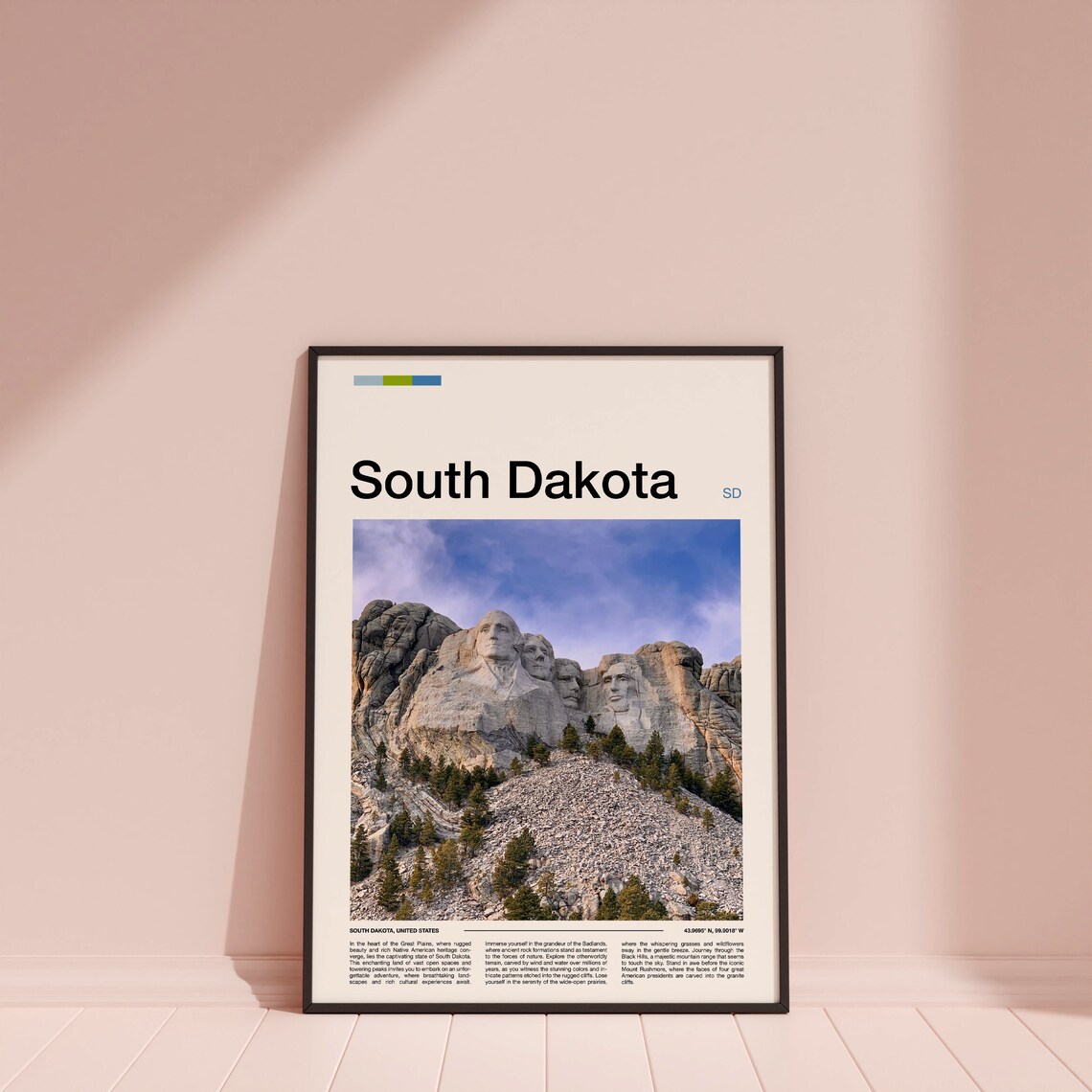 South Dakota Mount Rushmore National Memorial Granite Poster - Image 4