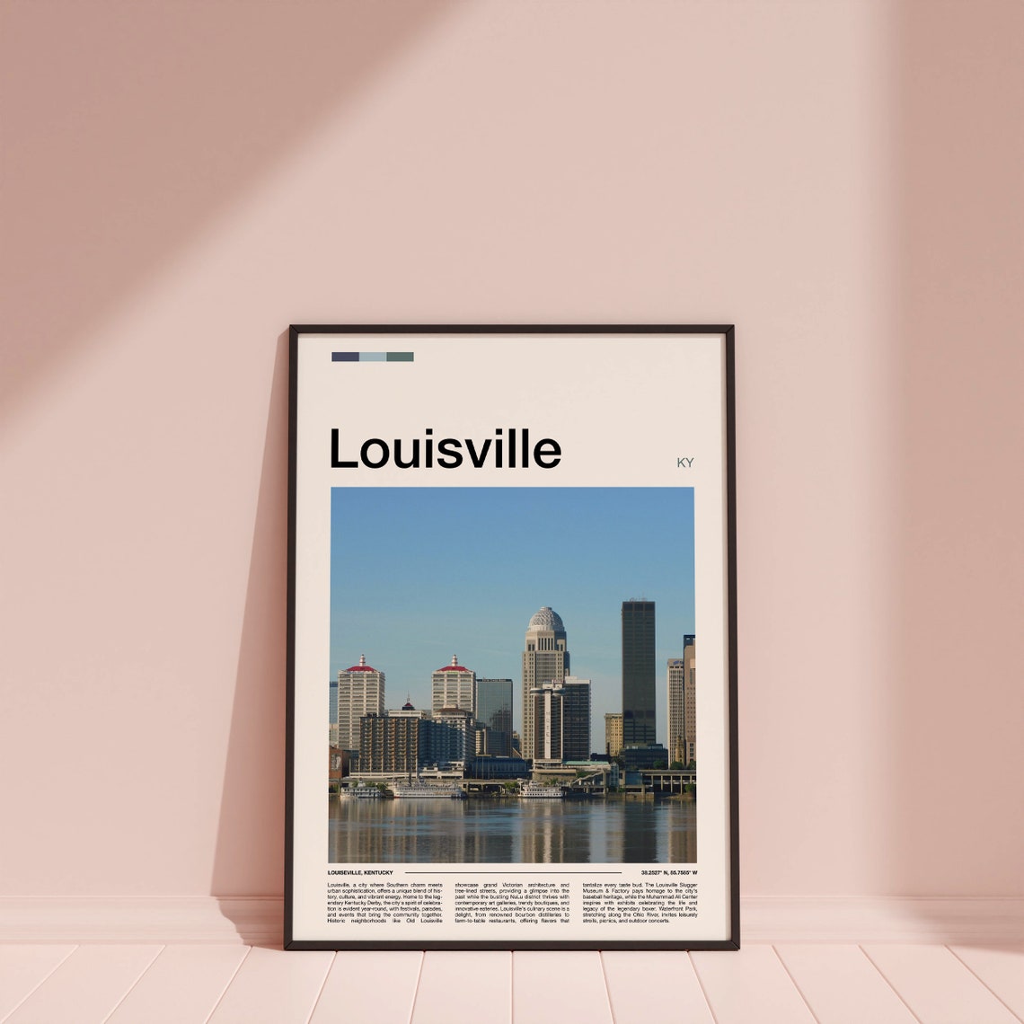 Louisville Kentucky Downtown Skyline Ohio River Waterfront Poster - Image 4