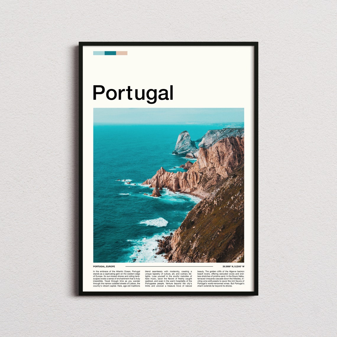 Portugal Print Portugal Poster Portugal Wall Art Portugal Art Print Portugal Photo
