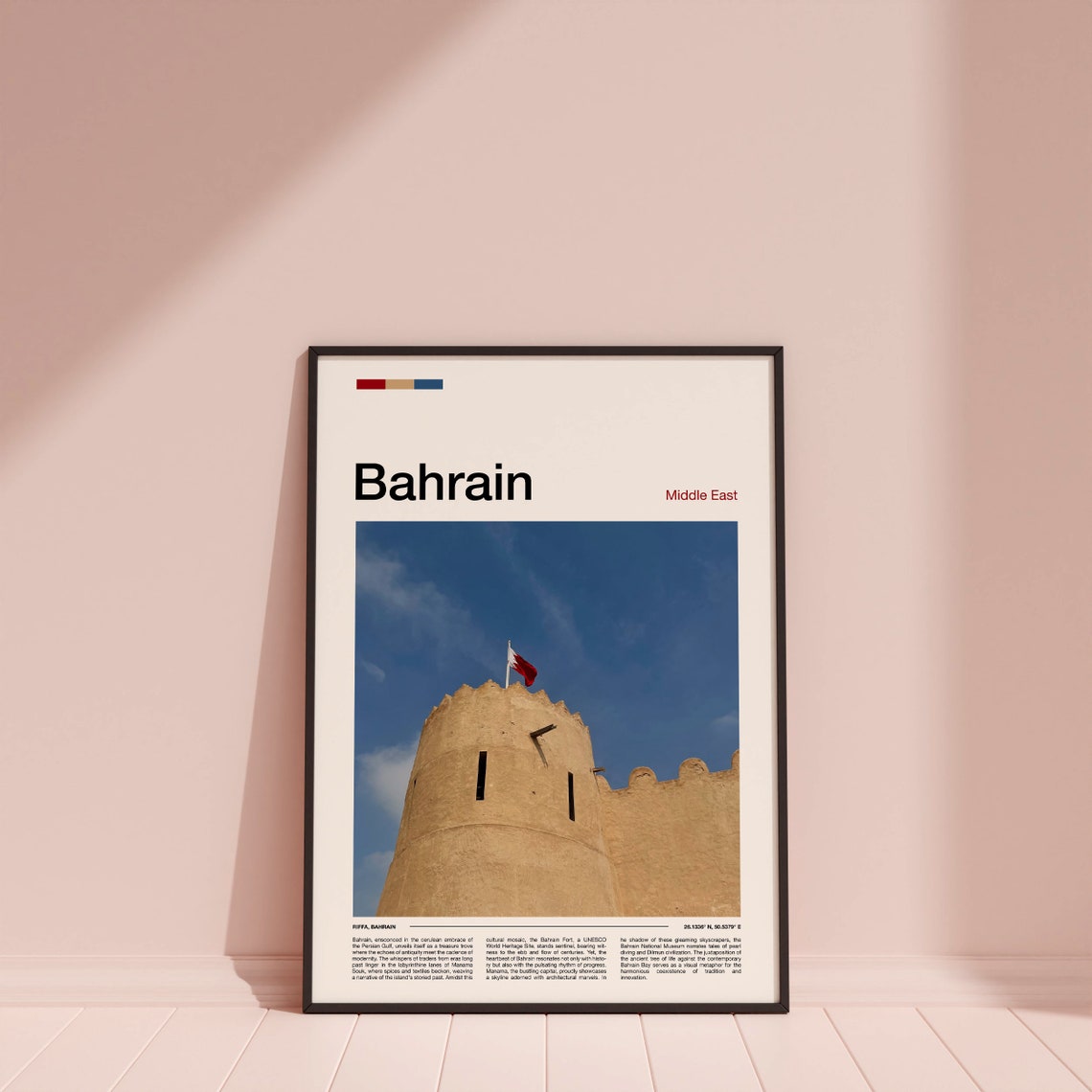 Bahrain Print Bahrain Poster Bahrain Wall Art Bahrain Art Print Bahrain Photo Traveler Gifts Travel Poster - Image 4
