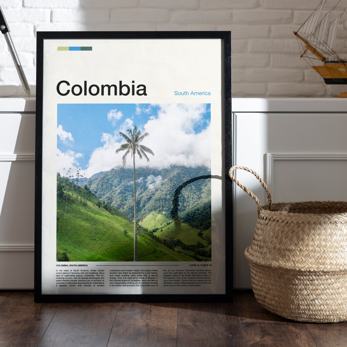 Colombia Cocora Valley Wax Palms Andes Mountain Green Poster - Image 5