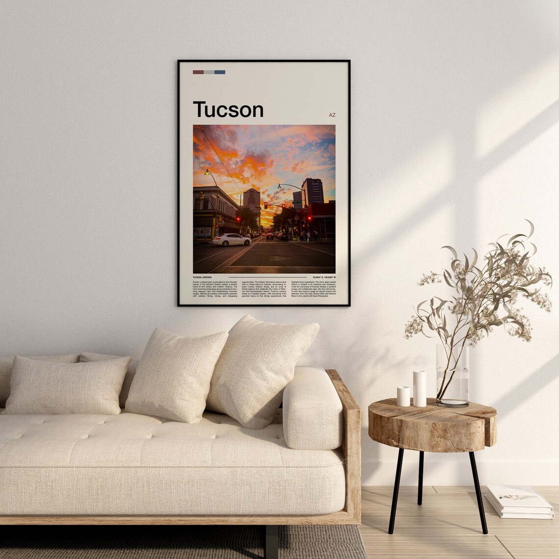 Tucson Arizona Desert Sunset Downtown Street Photography Poster - Image 3