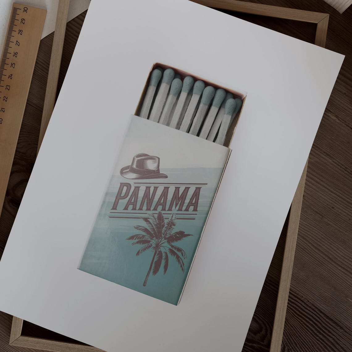Panama Matchbox Print Panama Print Panama Poster Panama Wall Art Panama Art Print Panama Gifts - Image 2