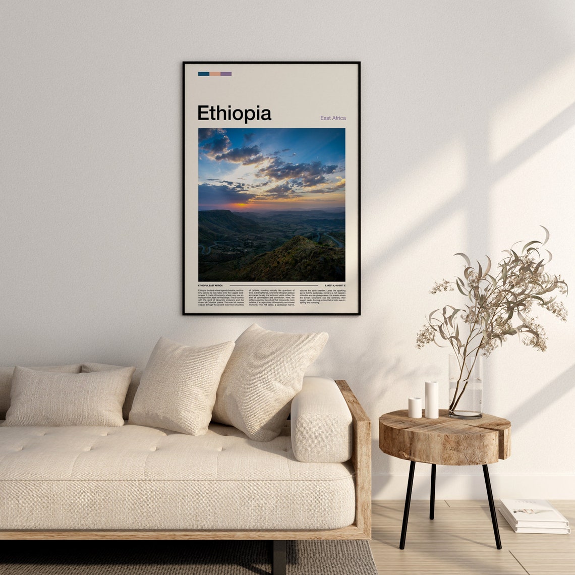 Ethiopia Print Ethiopia Poster Ethiopia Wall Art Ethiopia Art Print Ethiopia Photo Travel Poster Traveler Christmas Gift - Image 3