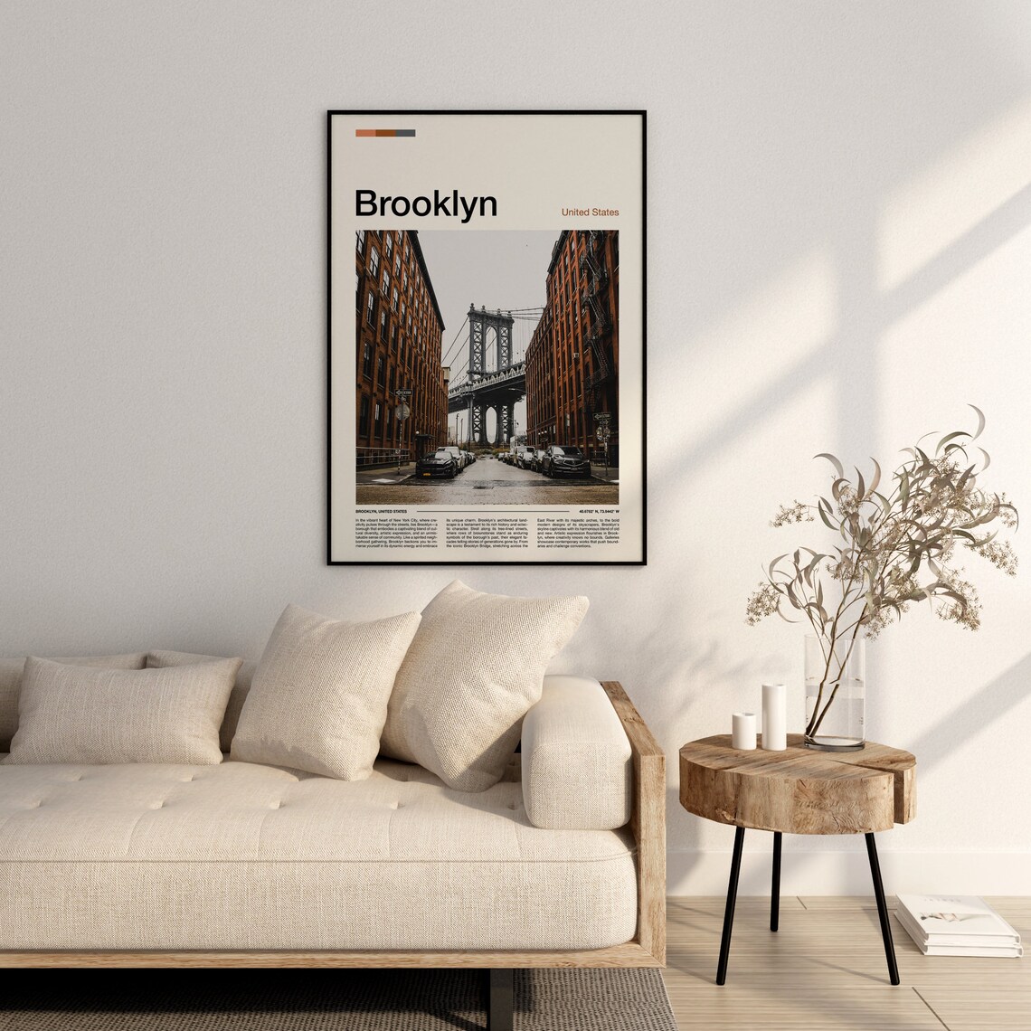 Brooklyn Dumbo New York Manhattan Bridge Street Photo Poster - Image 2