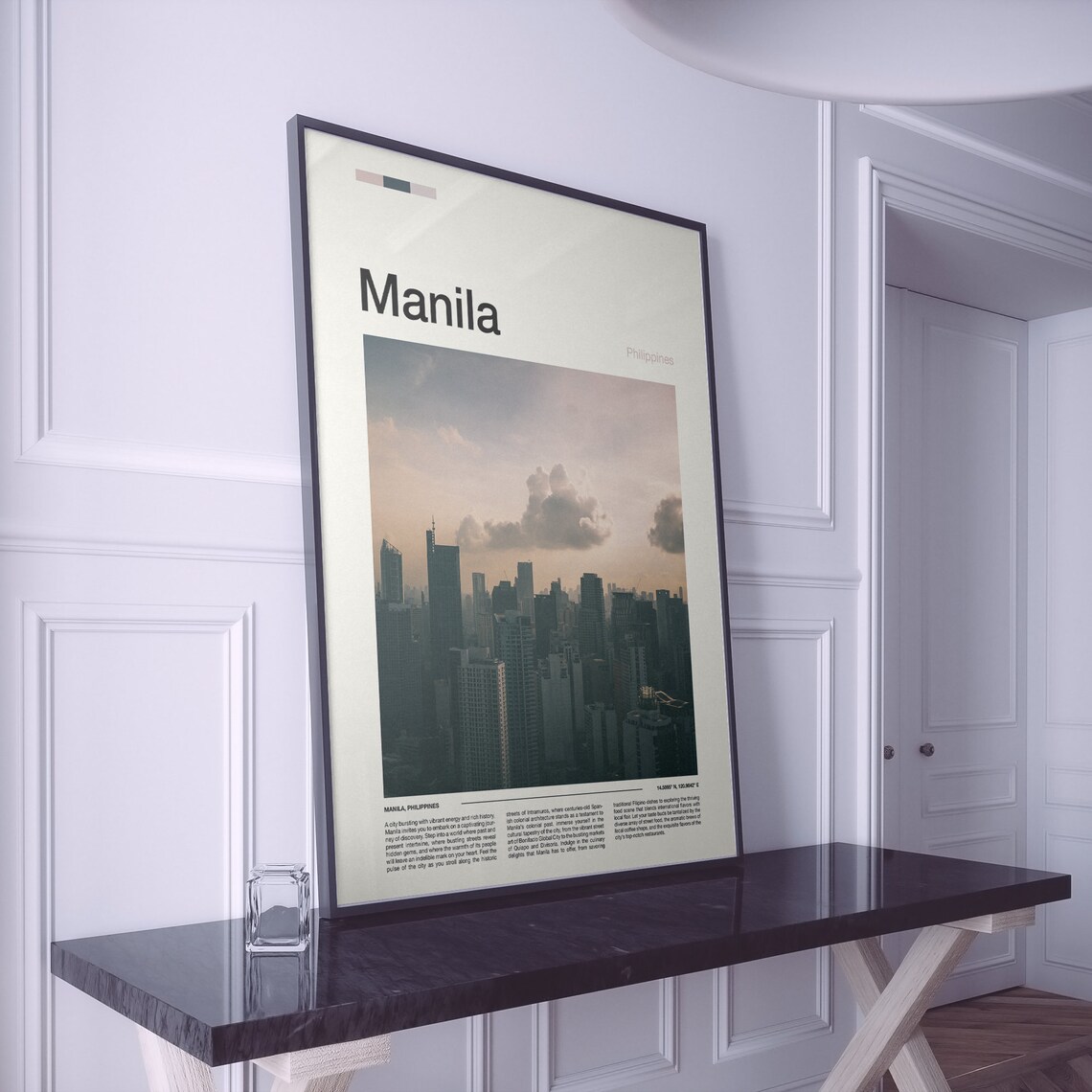 Manila Philippines Skyline Towers Dusk Cityscape Photography Poster - Image 2