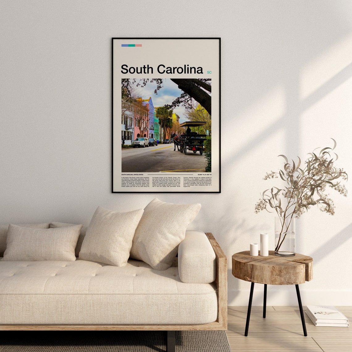South Carolina Print South Carolina Poster South Carolina Wall Art South Carolina Art Print South Carolina Photo - Image 3