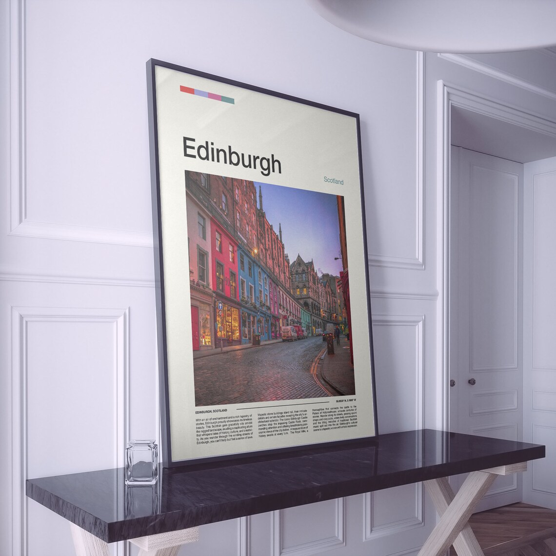 Edinburgh Scotland Victoria Street Colorful Shops Old Town Poster - Image 2