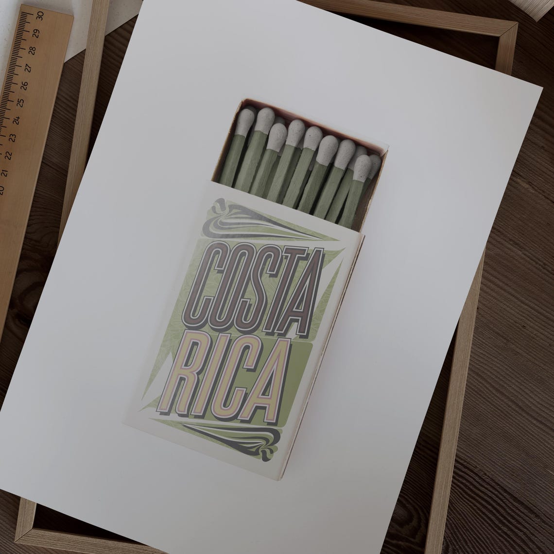 Costa Rica Matchbox Print Costa Rica Print Costa Rica Poster Costa Rica Wall Art Costa Rica Art Print Costa Rica Gifts - Image 2