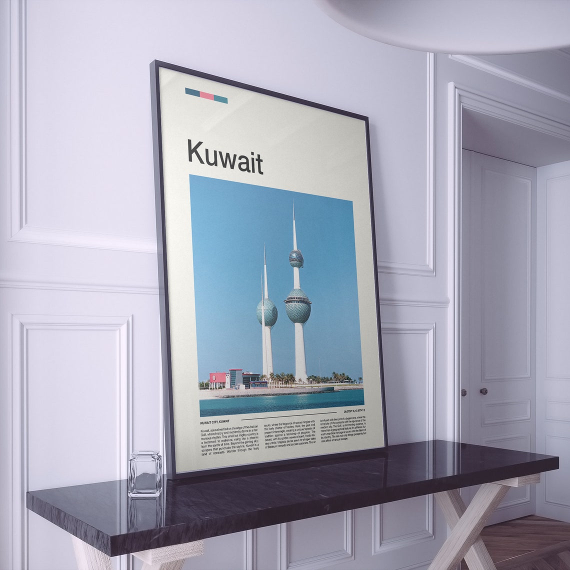 Kuwait Print Kuwait Poster Kuwait Wall Art Kuwait Art Print Kuwait Photo Travel Poster Traveler Gift Travel Gifts - Image 2