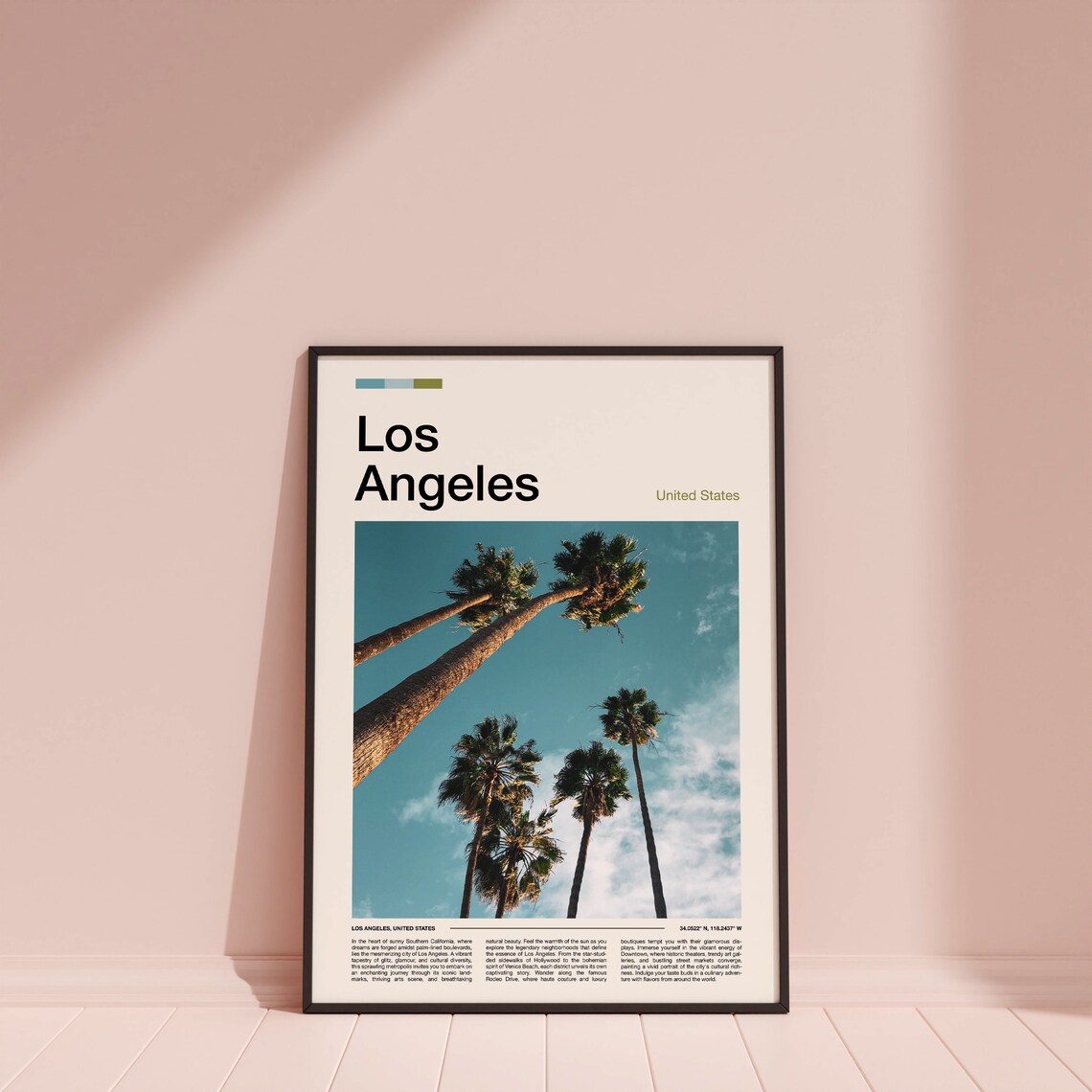 Los Angeles Print Los Angeles Poster Los Angeles Wall Art California Art Print Los Angeles Photo - Image 4
