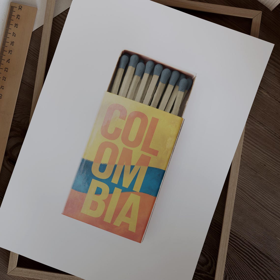Colombia Matchbox Print Colombia Print Colombia Poster Colombia Wall Art Colombia Art Print Colombia Gifts - Image 2