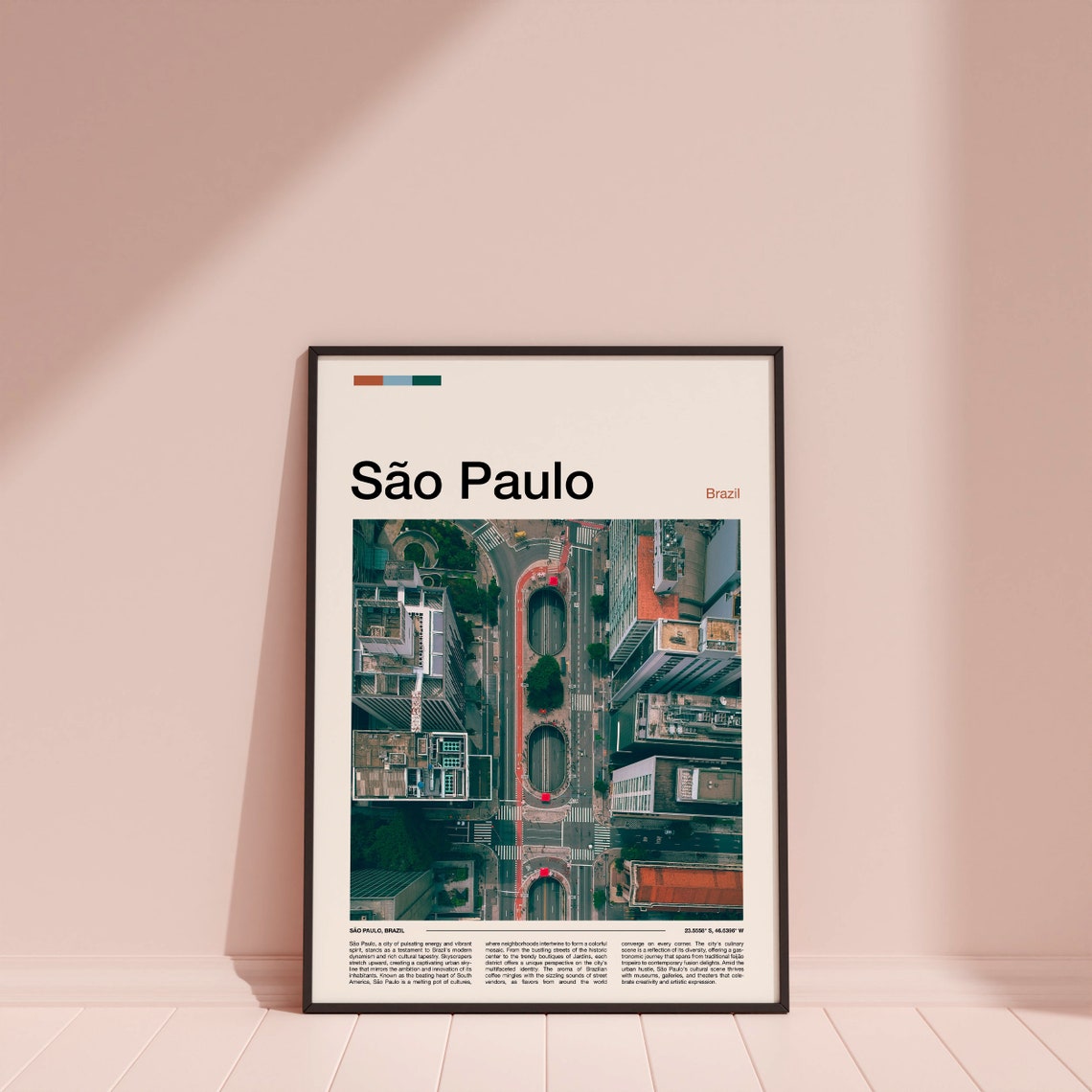 So Paulo Print Brazil Poster Sao Paulo Wall Art Sao Paulo Art Print Sao Paulo Photo Sao Paulo Travel Gifts - Image 3