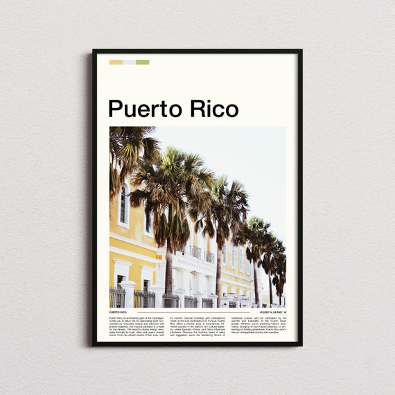 Puerto Rico Print Puerto Rico Poster Puerto Rico Wall Art Puerto Rico Art Print Puerto Rico Photo