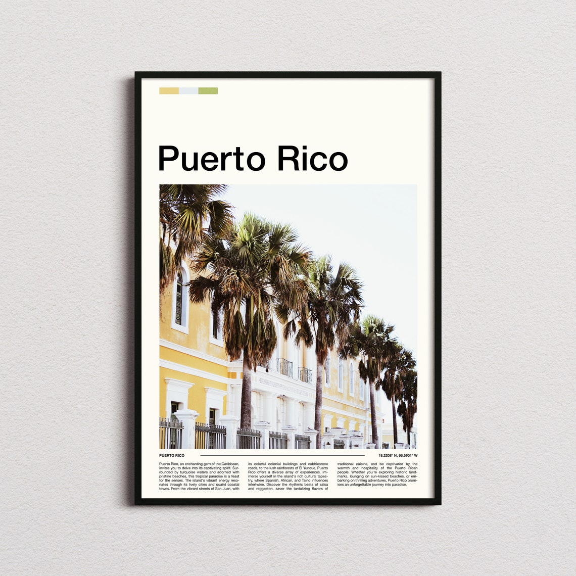 Puerto Rico Print Puerto Rico Poster Puerto Rico Wall Art Puerto Rico Art Print Puerto Rico Photo