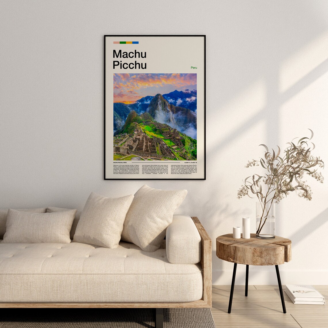 Machu Picchu Peru Ancient Inca Ruins Andes Mountains Sunset Poster - Image 3