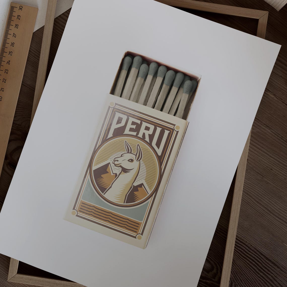Peru Matchbox Print Peru Print Peru Poster Peru Wall Art Peru Art Print Peru Gifts - Image 2