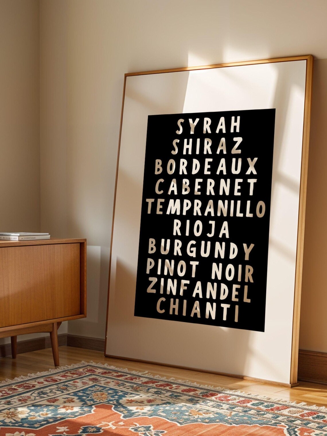Wine List Instant Wine Bottle Cocktail Poster - Image 3